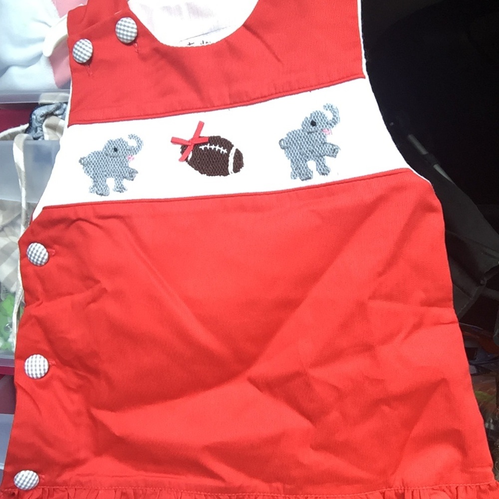 Smocked Alabama Football outfit